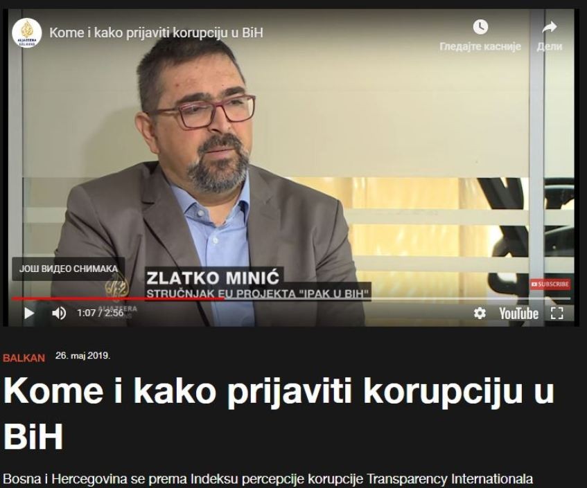 AJB: Kome i kako prijaviti korupciju u BiH