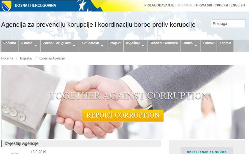 Izvještaj o provođenju Strategije za borbu protiv korupcije